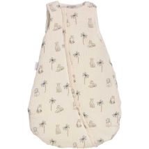 Mini Douillette - Candide - 55 Cm - 0/3 Mois - Blanc Imprimé Lange Tigre