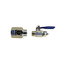 Kit Robinet D'Entrée Métallique 3/8" Avec Robinet 1/4" - T + Robinet D'Arrêt Pour Osmoseur