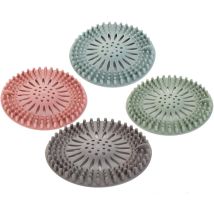 Supermarket - 4 Pezzi Di Filtro Per Capelli In Silicone, Dispositivo Universale Di Protezione Del Drenaggio, Utilizzabile In Bagno, Vasca Da Bagno, 