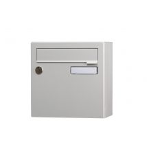 Renz Kompakt-außenbriefkasten 1-türig, Stahl Mattgrau Renz