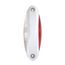 Luce Ingombro - 4 Led - 12/24v - Bianco/rosso - Scocca Bianco