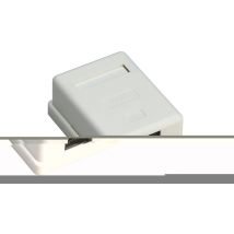 Goobay - Presa Di Collegamento Rete Rj45 A 1 Porta, Cat 6, Utp, Bianco, Non Schermato.
