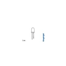 Lámpara Led De Resistencia De 5 Mm, 12 V, Rojo Difuso