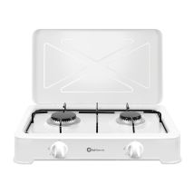 Hornillo a gas Solthermic LP200 – 2 fuegos – Diseño compacto 46x26x10 cm – Uso versátil para camping y cocina
