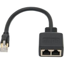 Adattatore Splitter Rj45, Adattatore Splitter Ethernet Da 1 A 2 Porte Di Rete Rj45, Adattatore Splitter Per Cavo Di Rete Cat8 Per Casa E Ufficio