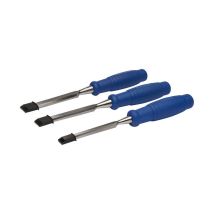 Irimo – Set di 3 scalpelli 12mm, 18mm, 25mm – Acciaio temperato – Scatola di cartone