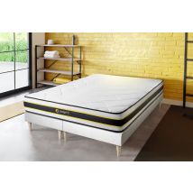 Materasso Memory Foam e Base in Pioppo 80x200 cm – Spessore 22 cm – Comfort Fermo – 310 molle – Certificazione OEKO-TEX