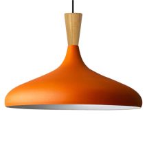 Schlichte Orange Pendelleuchte – Vintage Kronleuchter E27 Ø35 Cm Für Wohnzimmer, Schlafzimmer Oder Esszimmer