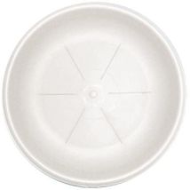 Sottovaso rotondo 26 cm - Polipropilene Bianco - 100% riciclabile - Resistente a urti e raggi solari