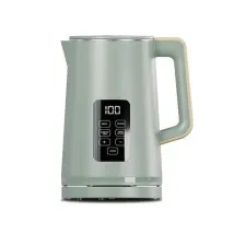 Cello - Electric Digital Kettle With Temperature Control, 3000w Rapid Boil, Led Display, 1.7 Litre, Green