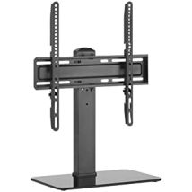 Bildschirmträger Tisch 32-55 Zoll – max. Tragfähigkeit 40 kg – VESA 400x400 – Höhenverstellbar – Schwarz – 650611