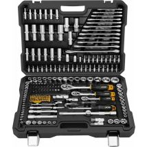 Set Di Attrezzi Jcb 216 Pezzi Acciaio Cromo-vanadio
