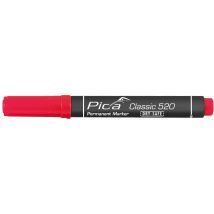 Permanentmarker 1-4mm, Rund Spitze, Rot / Sb - Pica