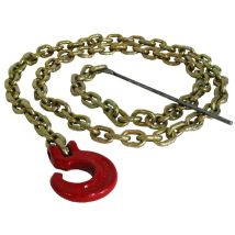 Chaine Élingue 6 Mm X 2.1 M Avec Crochet En "c" Et Aiguille De Métal.
