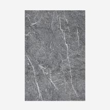 Panel De Pvc Efecto Mármol Para Revestimientos Interiores Uv 6 Uds 120x60 Cm - Gris