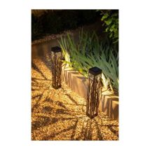 Decorazione Balise Solare Galix G4465 - 20 Lumen - Da Avvitare O Da Piantare - H70cm - Bianco Caldo