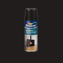 Spray anticalore nero 0,4L – Vernice spray anticalore – Finitura opaca – Bruguer