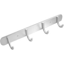 Hakenleiste 4 Haken, Aluminiumlegierung, Wandbefestigung Handtücher, Hüte, Mäntel, Kleidung Etc.