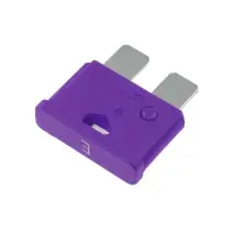 Mta - 0700500 Automotive Fuses (x10pcs) 3a Unival 32v 19mm - Purple