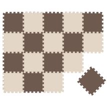 18 Teile Baby Kinder Puzzlematte Ab Null - 30x30 Puzzle Spielmatte Krabbelmatte