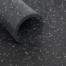 Ivol - Sportboden Standard - Rolle Von 12,5 M2 - Dicke 6 Mm - Schwarz / Grau
