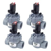 Set Di 4 Elettrovalvola Per Irrigazione 1'' 9v Irritrol 2400mt, Per Programmatori A Batteria