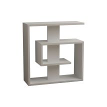 Mesa Auxiliar De 4 Estantes Blancas H57 Cm - Saly