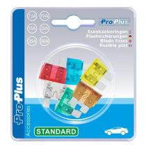 Flachsicherungen 6 Stück 7,5A 10A 15A 20A 25A 30A – Sicherungen für Fahrzeuge und elektrische Geräte – ProPlus