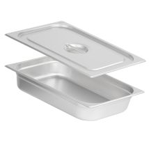 Recipiente Gn 1/1, Tapa Altura 100 Mm Disponibles En Varios Tamaños, Acero Inoxidable - Mahlzeit