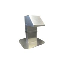 Pasamuros De Aluminio Prémium Con Cuello Impermeable Para Cables, Tubos, Conductos Para Sistemas De Aire Acondicionado/bombas De Calor/ventilación/pv/