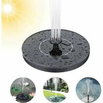 Volavo - Solarbrunnen Für Den Außenbereich, Solar-teichwasserpumpe Mit 7 Brunnenstilen, Schwimmender Mini-brunnen Mit Solarpanel Für Aquarium, 