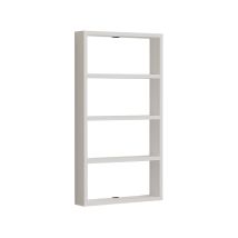 Wandregal Aus Holz "quatro" - 43 X 9 X 80 Cm - Weiß