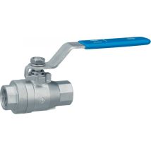 Llave esférica 842 de acero inoxidable – Acero inoxidable 1.4408 – PTFE – Presión máxima 64 bares – Rango de temperatura -20 °C a +180 °C