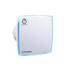 Extractor De Baño Decorativo Temporizado Blanco Con Led Integrado Decorled-mu Blanco 100mm Blanco 100mm