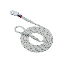 Bewegliche Führung BEFÜ 16 – EN 353-2 – PSA Kategorie III – 15 m – 16 mm Durchmesser – 100 kg max. Traglast – Karabinerhaken 19 mm