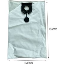 Set Di 5 Sacchi Aspirapolvere Compatibili Kärcher 2.889-154.0, Per Nt 30/1 30l, Accessori Aspirazione