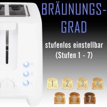 Clatronic Ta 3801 Tostadora Blanca 2 Rebanadas 750 W