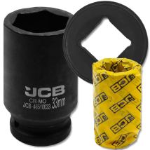 Douille À Impact Profonde Jcb 3/4" Cr-mo 6 Pans 33 Mm