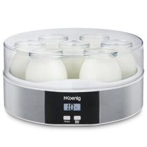 Yogurtera Hkoenig - Ely70 - Capacidad 7 Tarros De 160ml - Programable Hasta 15h - 15w