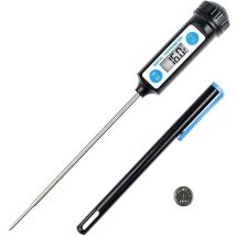 Triomphe - Cooking Thermometer, Kitchen Thermometers Digital Thermometer With Long Probe And Lcd Display For Food, Meat, Oil, Milk, Wine, Bbq And Hot 
