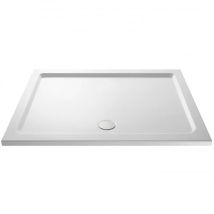 Slim 1600 X 900 Rectangular Stone Resin Shower Tray For Wetroom Enclosure