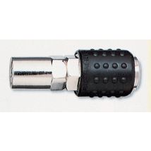 Druckluftschnellverschluss 6x14 mm – Kugelschnellhahn mit Gummimanschette – Werkzeug für Druckluftanwendungen
