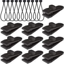Clips De Serrage Pour Auvent De Camping Clip Pour Auvents En Corde À Vent En Plastique Ensemble De Clips De Bâche Verrouiller Les Accessoires De Pince