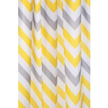 Giallo E Grigio Chevron Tenda Per Doccia Con Hygiene 'n' Clean, Giallo/grigio - Croydex