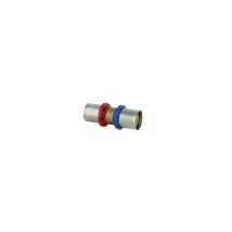 Raccordo Dritto Doppio Per Cambio Spessore Tubo A Pressare Multistrato 16x2 16x2,25
