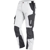 Fhb - Pantalone Da Lavoro Florian Taglia 50 Bianco/antracite