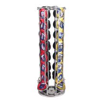 Neo Direct - Neo Chrome Tower 32pcs Revolving Rotating Coffee Capsule Holder Stand Rack For Lavazza Mio Pods