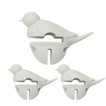3 Repose-cuillère Petit Oiseau Blanc 3 En 1