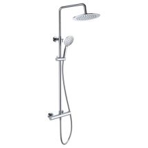 Colonne De Douche Calipso Mitigeur Thermostatique Corps Froid, Sécurité Anti-brûlure, Finition Chrome