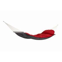 Xxl Stabhängematte Fat Hammock Red Inkl. Passendem Kissen Ca. 187 - 237 X 146 Cm - Amazonas